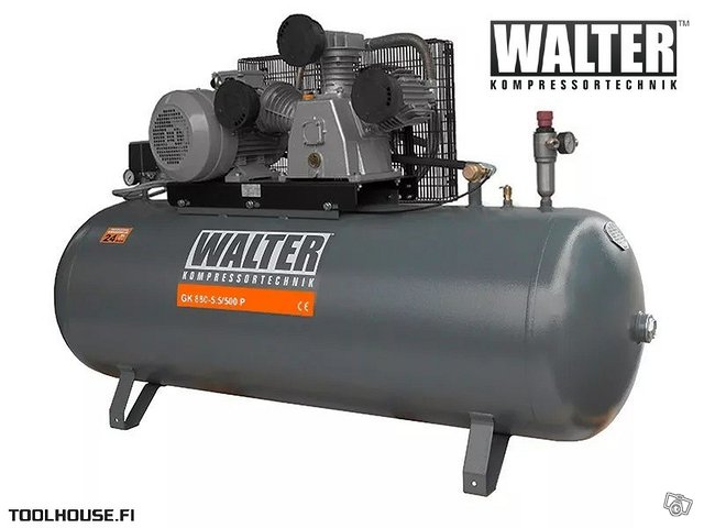 Kompressori,valurauta, 5,5kw Walter GK 880, kuva 1