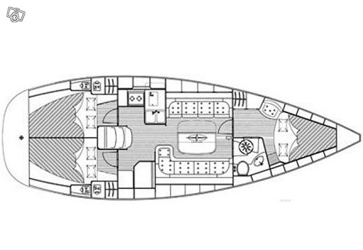 Bavaria 37 cruiser purjevene charter opetusta 6