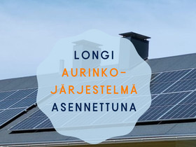 Longi aurinkojrjestelm asennettuna 4,1kWp, Shktarvikkeet, Rakennustarvikkeet ja tykalut, Joensuu, Tori.fi