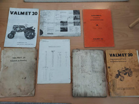 Valmet 15 ja 20 traktoreiden kirjallisuutta, Maatalouskoneet, Kuljetuskalusto ja raskas kalusto, Urjala, Tori.fi