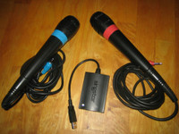 Singstar 2KPL mikit mikrofonit Playstation 4 3 & 2