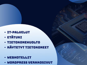IT-palvelut Kokkolassa yksityisille ja pienyrittjille, Palvelut, Kokkola, Tori.fi