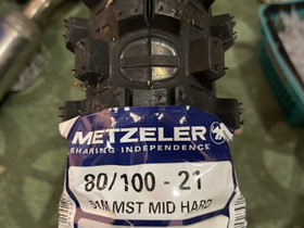 Metzeler MC360 mid hard 80/100-21, Renkaat, Mototarvikkeet ja varaosat, Alavus, Tori.fi