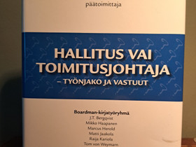 Hallitus vai toimitusjohtaja - Boardman, Muut kirjat ja lehdet, Kirjat ja lehdet, Helsinki, Tori.fi