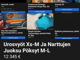Urosvyöt Xs-M  ja  Narttujen Juoksu Pöksyt XS, M-L, Koirien tarvikkeet, Lemmikkieläimet, Janakkala, Tori.fi