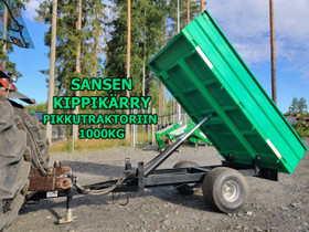 Sansen kippikärry pikkutraktoriin - VIDEO - 1000kg, Maatalouskoneet, Työkoneet ja kalusto, Urjala, Tori.fi