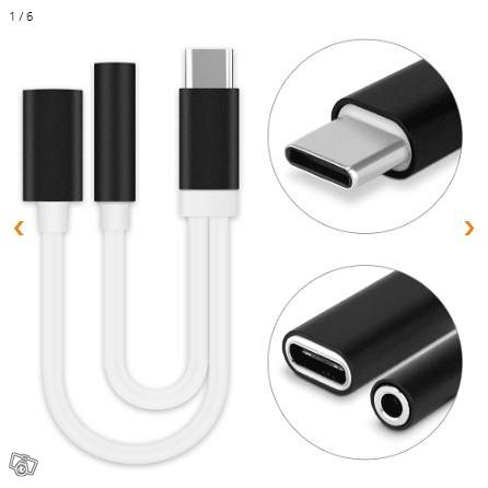 2in1 Audio Adapteri USB-C / 3.5mm + 3 vuoden takuu 2in1 Audio Adapteri USB-C / 3.5mm + 3 vuoden takuu
