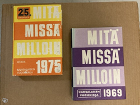 Mitä, Missä, Milloin 1969 ja 1975, Harrastekirjat, Kirjat ja lehdet, Turku, Tori.fi