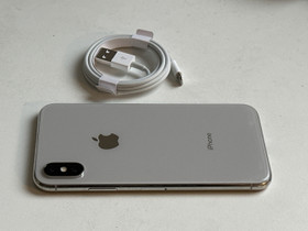 ALE iPhone X 256GB TAKUU 12kk silver, Puhelimet, Puhelimet ja tarvikkeet, Espoo, Tori.fi