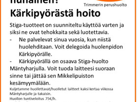 Stiga -huoltopalvelut ja varaosat, Palvelut, Mikkeli, Tori.fi Stiga -huoltopalvelut ja varaosat, Palvelut, Mikkeli, Tori.fi