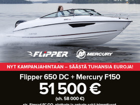 Flipper 650DC + MERCURY F150 Kampanja, Moottoriveneet, Veneet, Mikkeli, Tori.fi Flipper 650DC + MERCURY F150 Kampanja, Moottoriveneet, Veneet, Mikkeli, Tori.fi
