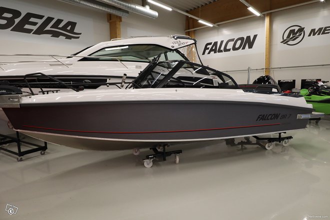 Falcon BR7 + MERC F175 + VARUSTELTUNA Falcon BR7 + MERC F175 + VARUSTELTUNA