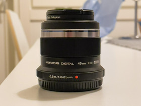 Olympus M.Zuiko 45mm f1.8 + suodin, Objektiivit, Kamerat ja valokuvaus, Jyväskylä, Tori.fi Olympus M.Zuiko 45mm f1.8 + suodin, Objektiivit, Kamerat ja valokuvaus, Jyväskylä, Tori.fi