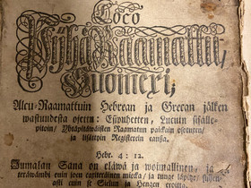 Harvinainen BIBLIA 1758, Muut kirjat ja lehdet, Kirjat ja lehdet, Oulu, Tori.fi Harvinainen BIBLIA 1758, Muut kirjat ja lehdet, Kirjat ja lehdet, Oulu, Tori.fi