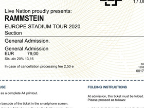 Rammstein 20.7.2022 Tallinna, 2 lippua, Keikat, konsertit ja tapahtumat, Matkat ja liput, Kotka, Tori.fi Rammstein 20.7.2022 Tallinna, 2 lippua, Keikat, konsertit ja tapahtumat, Matkat ja liput, Kotka, Tori.fi