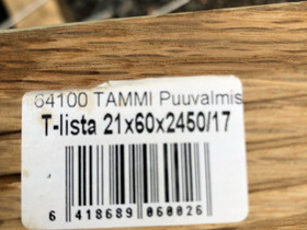 T-lista 21x60x2450/17mm Maler tammi puuvalmis, Ikkunat, ovet ja lattiat, Rakennustarvikkeet ja työkalut, Helsinki, Tori.fi T-lista 21x60x2450/17mm Maler tammi puuvalmis, Ikkunat, ovet ja lattiat, Rakennustarvikkeet ja työkalut, Helsinki, Tori.fi