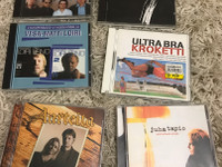 Cd-levyjä, mm Juha Tapio, Ultra Bra, J. Karjalaine