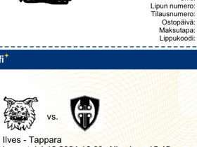 Ilves-Tappara 4.12.2012, Keikat, konsertit ja tapahtumat, Matkat ja liput, Tampere, Tori.fi Ilves-Tappara 4.12.2012, Keikat, konsertit ja tapahtumat, Matkat ja liput, Tampere, Tori.fi