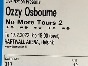 Ozzy Osbourne -keikkalippu, Keikat, konsertit ja tapahtumat, Matkat ja liput, Vantaa, Tori.fi Ozzy Osbourne -keikkalippu, Keikat, konsertit ja tapahtumat, Matkat ja liput, Vantaa, Tori.fi