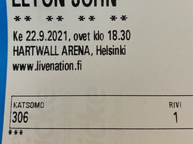 Elton John -keikkalippu, Keikat, konsertit ja tapahtumat, Matkat ja liput, Vantaa, Tori.fi Elton John -keikkalippu, Keikat, konsertit ja tapahtumat, Matkat ja liput, Vantaa, Tori.fi