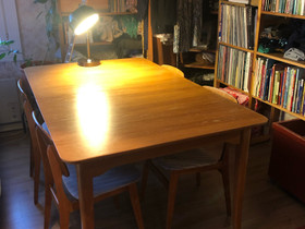 Iso jatkettava retropöytä + tuolit, Pöydät ja tuolit, Sisustus ja huonekalut, Sauvo, Tori.fi Iso jatkettava retropöytä + tuolit, Pöydät ja tuolit, Sisustus ja huonekalut, Sauvo, Tori.fi