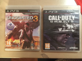 Call of duty ghosts ja Uncharted 3 PS3, Pelikonsolit ja pelaaminen, Viihde-elektroniikka, Rovaniemi, Tori.fi Call of duty ghosts ja Uncharted 3 PS3, Pelikonsolit ja pelaaminen, Viihde-elektroniikka, Rovaniemi, Tori.fi