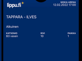 Tappara- Ilves 12.2. Nokia Areena, Keikat, konsertit ja tapahtumat, Matkat ja liput, Helsinki, Tori.fi Tappara- Ilves 12.2. Nokia Areena, Keikat, konsertit ja tapahtumat, Matkat ja liput, Helsinki, Tori.fi