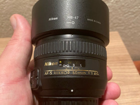 Nikkor 50mm 1.4G, Objektiivit, Kamerat ja valokuvaus, Turku, Tori.fi Nikkor 50mm 1.4G, Objektiivit, Kamerat ja valokuvaus, Turku, Tori.fi