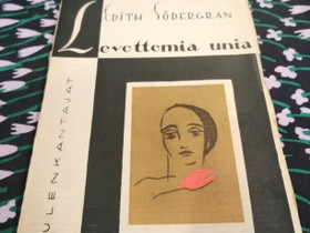Edith Södergran Levottomia unia, Kaunokirjallisuus, Kirjat ja lehdet, Lahti, Tori.fi Edith Södergran Levottomia unia, Kaunokirjallisuus, Kirjat ja lehdet, Lahti, Tori.fi