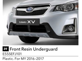 Subaru XV 2015-2017 Front Resin Underguard, Lisävarusteet ja autotarvikkeet, Auton varaosat ja tarvikkeet, Masku, Tori.fi