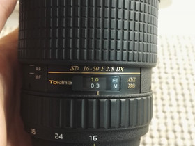 Tokina 16-50mm f/2.8 DX (Nikon), Objektiivit, Kamerat ja valokuvaus, Joensuu, Tori.fi Tokina 16-50mm f/2.8 DX (Nikon), Objektiivit, Kamerat ja valokuvaus, Joensuu, Tori.fi