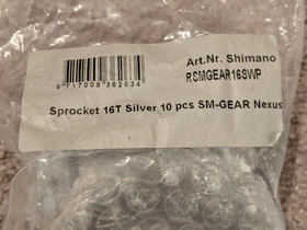 Shimano Ratas 16T SM-GEAR Nexus, Pyörätarvikkeet ja kypärät, Polkupyörät ja pyöräily, Helsinki, Tori.fi Shimano Ratas 16T SM-GEAR Nexus, Pyörätarvikkeet ja kypärät, Polkupyörät ja pyöräily, Helsinki, Tori.fi