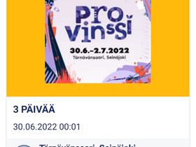 3päivän lippu provinssiin, Keikat, konsertit ja tapahtumat, Matkat ja liput, Kärkölä, Tori.fi 3päivän lippu provinssiin, Keikat, konsertit ja tapahtumat, Matkat ja liput, Kärkölä, Tori.fi