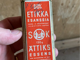 Lasinen Vanha Pullo 80% Etikka Esanssia, Muu keräily, Keräily, Alavus, Tori.fi