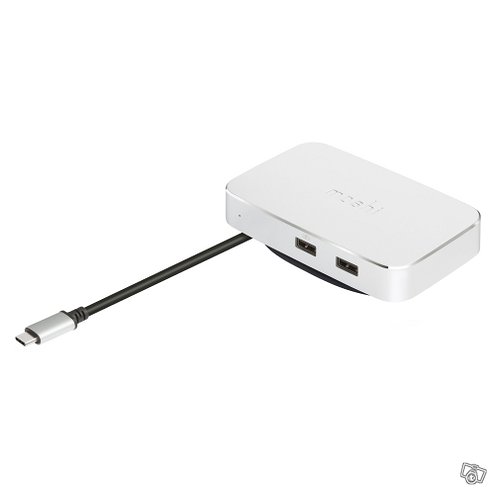 Moshi Symbus Compact USB-C telakointiasema (hopea)