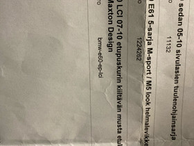 BMW E60 LCI 07-10vm etulippa, Lisävarusteet ja autotarvikkeet, Auton varaosat ja tarvikkeet, Turku, Tori.fi BMW E60 LCI 07-10vm etulippa, Lisävarusteet ja autotarvikkeet, Auton varaosat ja tarvikkeet, Turku, Tori.fi