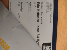 Edu Kettunen 6.4. Logomo, Keikat, konsertit ja tapahtumat, Matkat ja liput, Turku, Tori.fi Edu Kettunen 6.4. Logomo, Keikat, konsertit ja tapahtumat, Matkat ja liput, Turku, Tori.fi