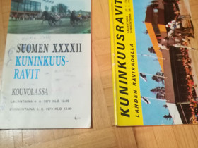 Kuninkuusraviesitteitä 1973 ja 1974, Muut hevostarvikkeet, Hevoset ja hevosurheilu, Toholampi, Tori.fi Kuninkuusraviesitteitä 1973 ja 1974, Muut hevostarvikkeet, Hevoset ja hevosurheilu, Toholampi, Tori.fi