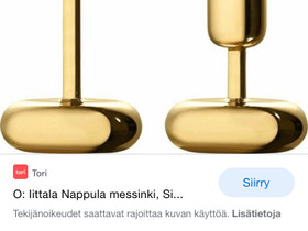 Messinki nappula kynttilänjalat, Sisustustavarat, Sisustus ja huonekalut, Rovaniemi, Tori.fi