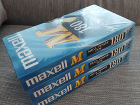 Maxell 180 VHS (3kpl), Kotiteatterit ja DVD-laitteet, Viihde-elektroniikka, Tampere, Tori.fi
