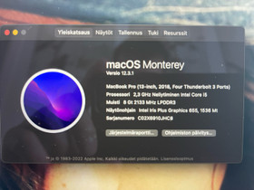 MacBook Pro 13 2018, Kannettavat, Tietokoneet ja lisälaitteet, Kajaani, Tori.fi