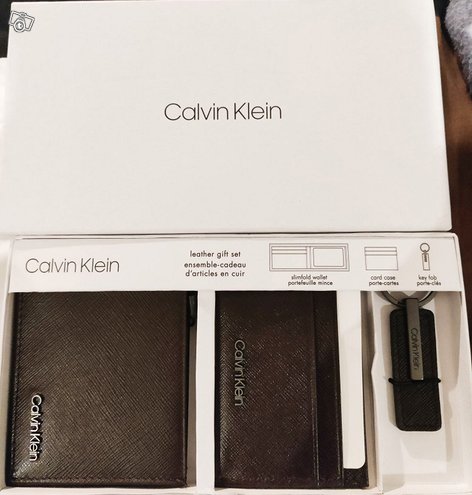 Calvin Klein lompakko, korttikotelo ja avaimenperä
