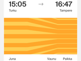 VR junalippu TKU-JKL (opiskelija), Matkat, risteilyt ja lentoliput, Matkat ja liput, Jyväskylä, Tori.fi