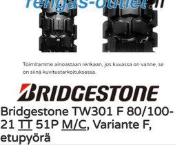 Bridgestone TW301 ja 302, Renkaat, Mototarvikkeet ja varaosat, Turku, Tori.fi Bridgestone TW301 ja 302, Renkaat, Mototarvikkeet ja varaosat, Turku, Tori.fi