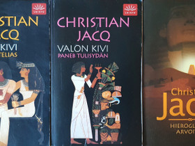 3 kpl Christian Jacq kirjoja muinaisesta Egyptistä, Kaunokirjallisuus, Kirjat ja lehdet, Kouvola, Tori.fi