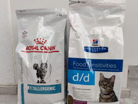 Royal Canin Anallergenic & Hill's d/d, Kissojen tarvikkeet, Lemmikkieläimet, Rovaniemi, Tori.fi Royal Canin Anallergenic & Hill's d/d, Kissojen tarvikkeet, Lemmikkieläimet, Rovaniemi, Tori.fi