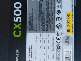 Corsair CX500, Komponentit, Tietokoneet ja lisälaitteet, Lappeenranta, Tori.fi Corsair CX500, Komponentit, Tietokoneet ja lisälaitteet, Lappeenranta, Tori.fi