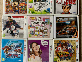 Nintendo 3DS pelejä JNS, Pelikonsolit ja pelaaminen, Viihde-elektroniikka, Joensuu, Tori.fi