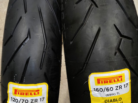 Pirelli Diablo Rosso II 160/60-17 & 120/70-17, Renkaat, Mototarvikkeet ja varaosat, Kajaani, Tori.fi Pirelli Diablo Rosso II 160/60-17 & 120/70-17, Renkaat, Mototarvikkeet ja varaosat, Kajaani, Tori.fi