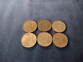 50 penniä 6 kpl eri vuodet, Rahat ja mitalit, Keräily, Lahti, Tori.fi 50 penniä 6 kpl eri vuodet, Rahat ja mitalit, Keräily, Lahti, Tori.fi